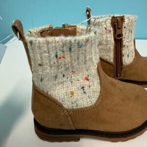 Toddler Girls' Emmaline Zipper Booties - Cat & Jack Cognac size 8T